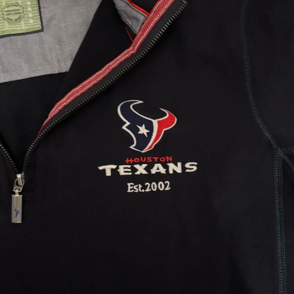 Tommy Bahamas NFL Texans Montego Beach Half-Zip Sweatshirt